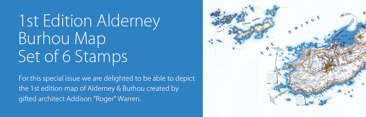 1st Edition Alderney and Burhou Map